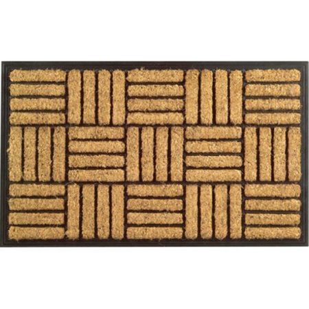 IMPORTS DECOR INC Imports Decor 701RBCM Rubber Back Coir Doormat; Basket Weave Pattern 701RBCM